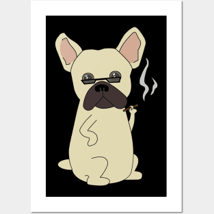 Cool French Bulldog Cigar Posters and Art